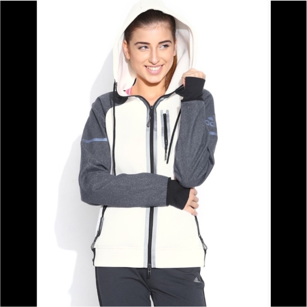Adidas Off-White Standard 19 Hooded Jacket Size XS